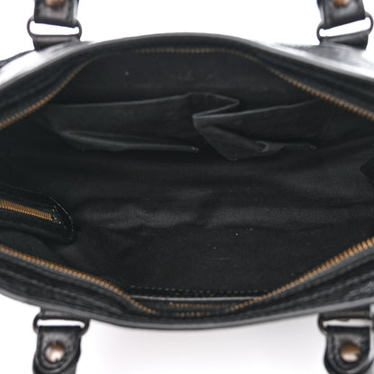 Balenciaga Agneau Classic Hardware S City Logo Strap Black White 5 of 10