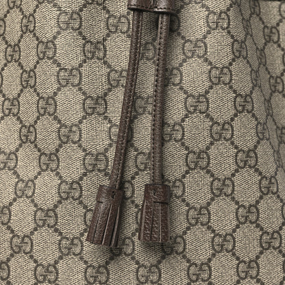 Gucci GG Supreme Monogram Web Ophidia Bucket Bag Brown 8 of 10