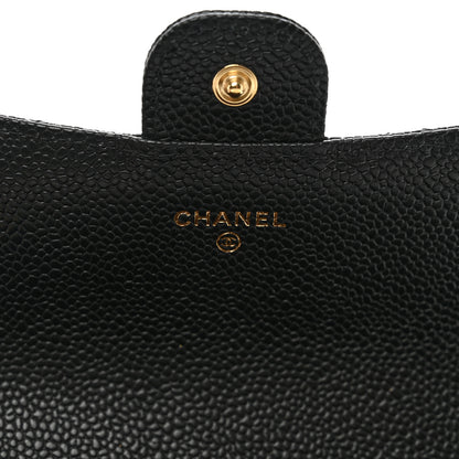Chanel Caviar Quilted Large Flap Wallet Black 6 of 9