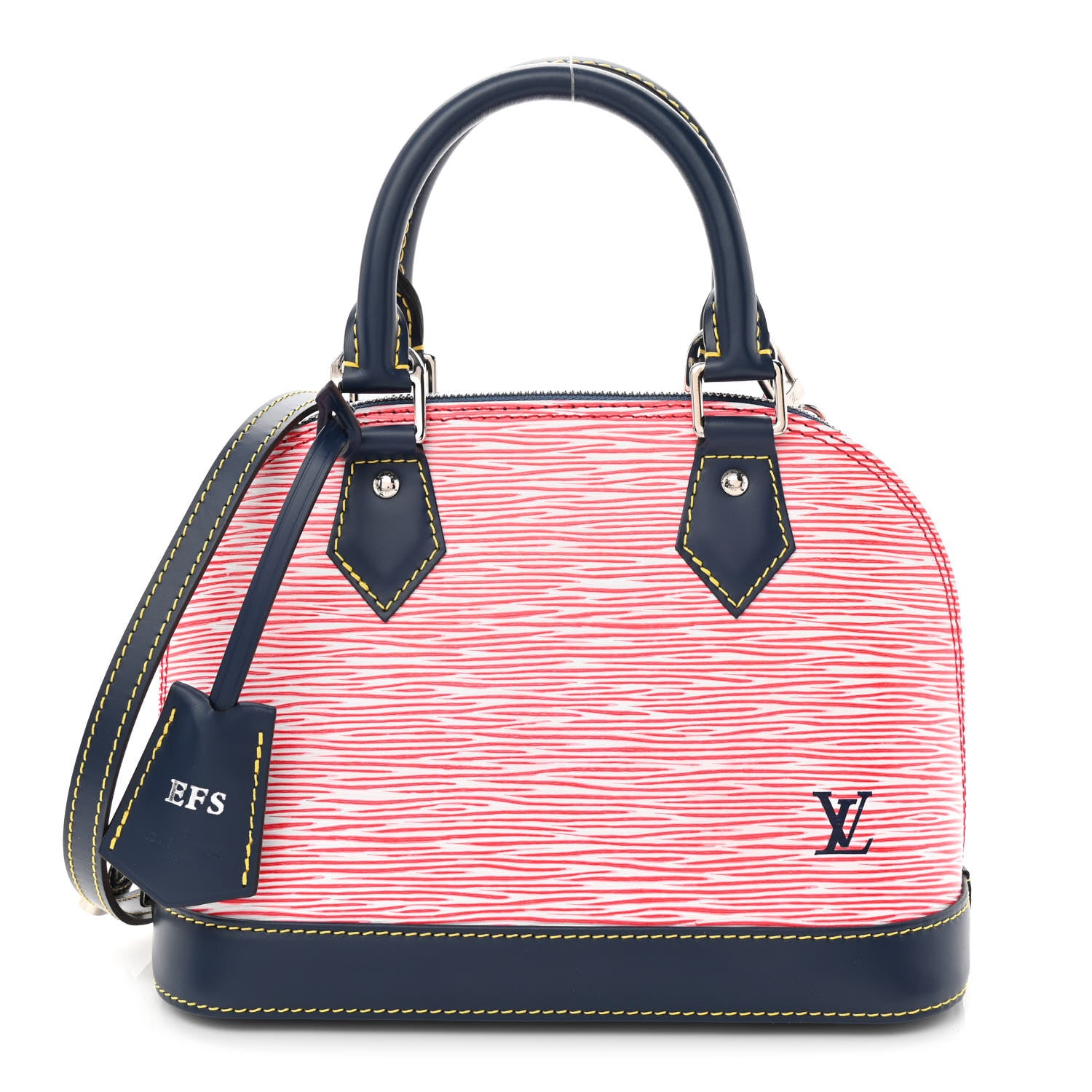 Louis Vuitton Epi Alma BB Denim Red 1 of 11