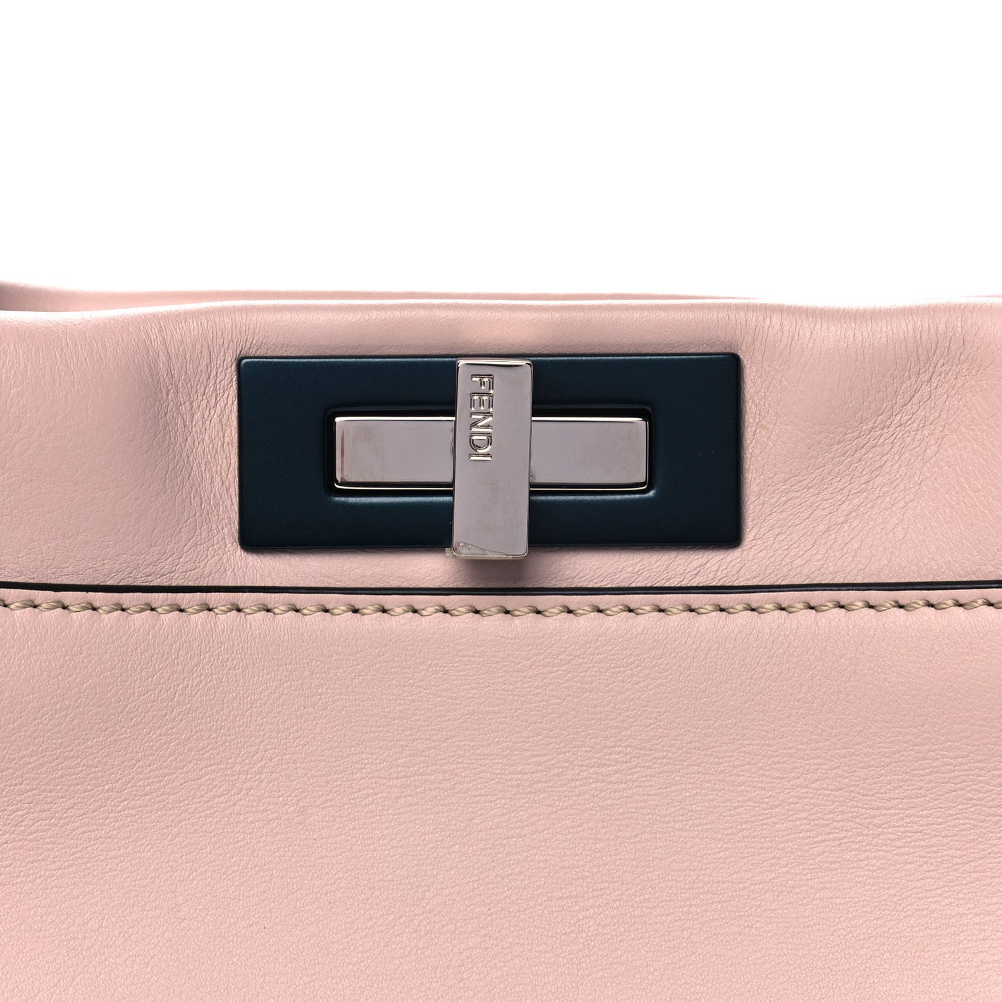 Vitello Seta Shiny Nappa Medium Peekaboo Iconic Satchel Soap Opale