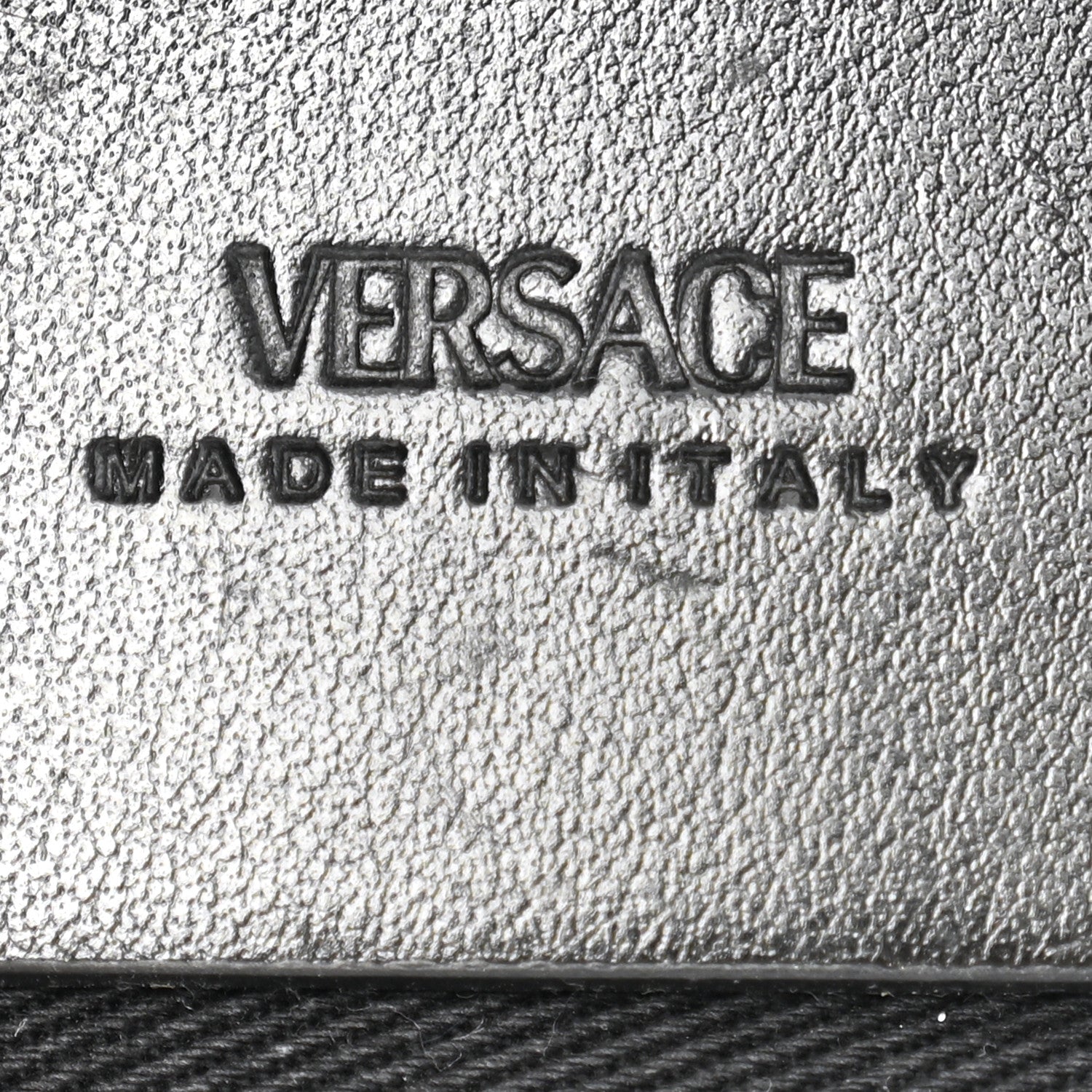Versace Metallic Canvas La Greca Signature Mini Bag Black 6 of 10
