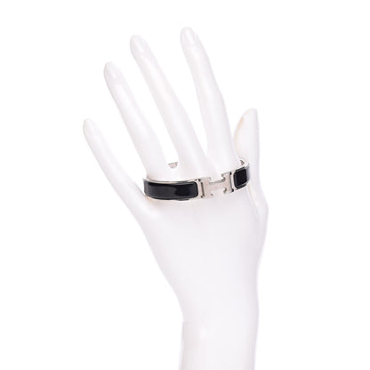 Hermes Enamel Narrow Clic Clac H Bracelet PM Black 2 of 5