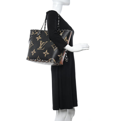 Louis Vuitton Monogram Giant Jungle Neverfull MM Black 3 of 15