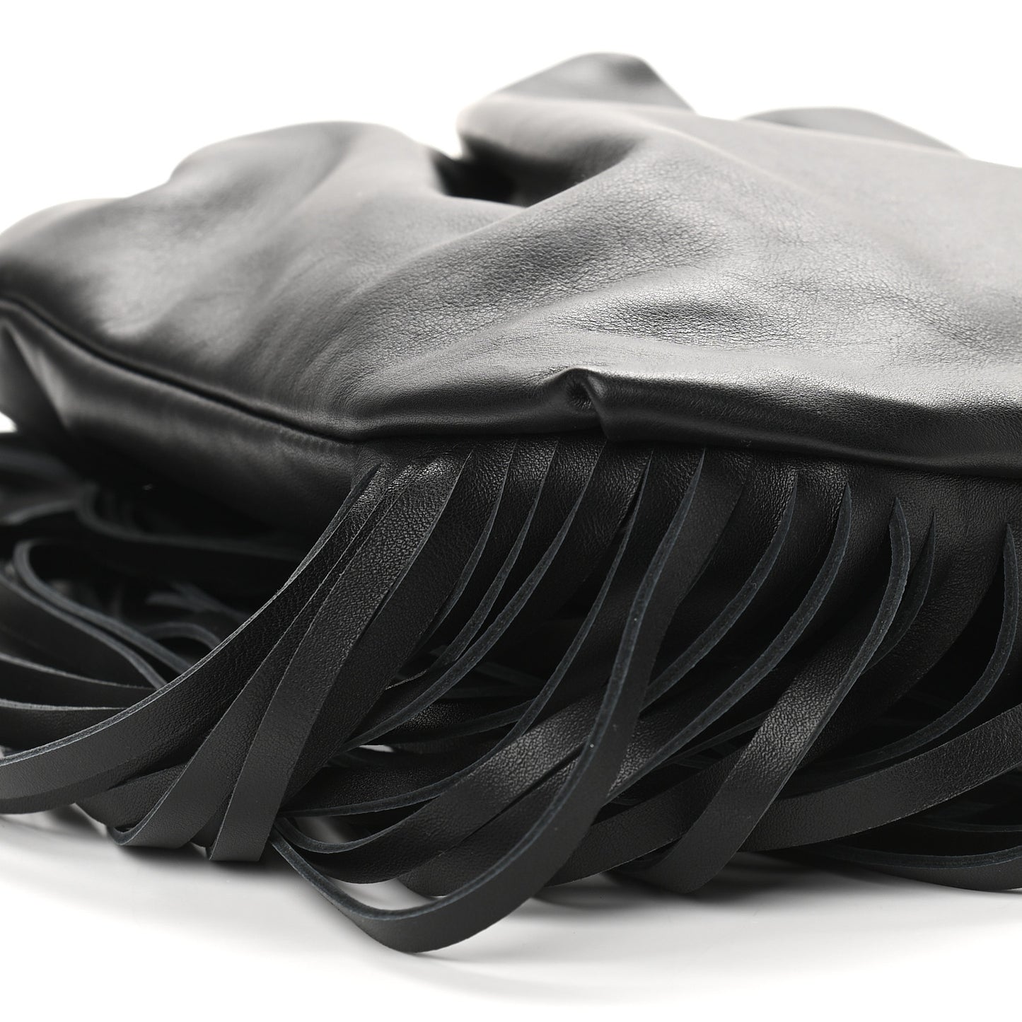 Nappa The Fringe Pouch Shoulder Bag Black
