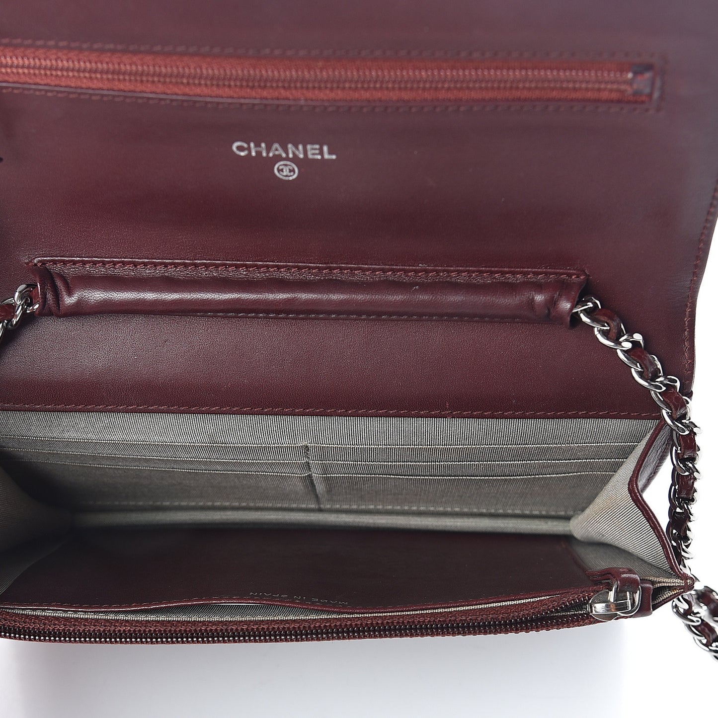 Caviar Timeless CC Wallet on Chain WOC Dark Red