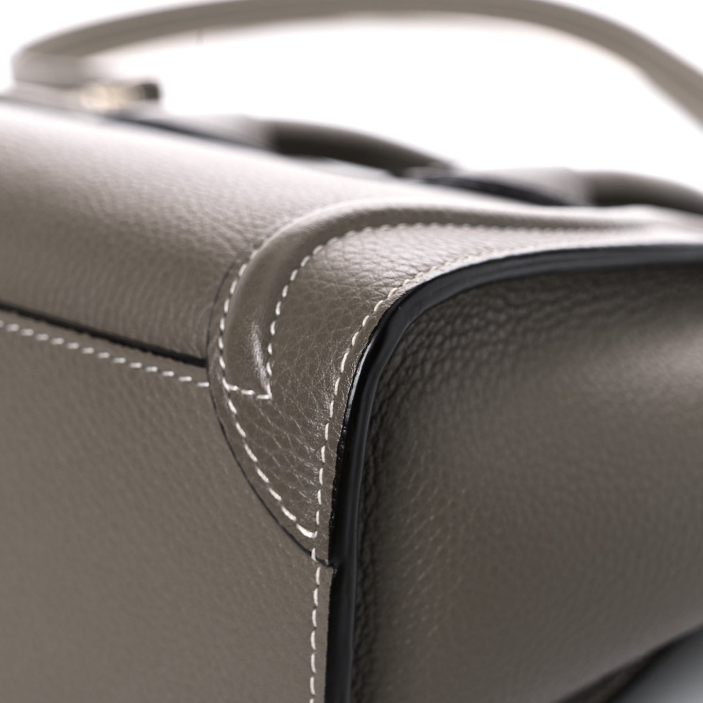 Drummed Calfskin Nano Luggage Souris