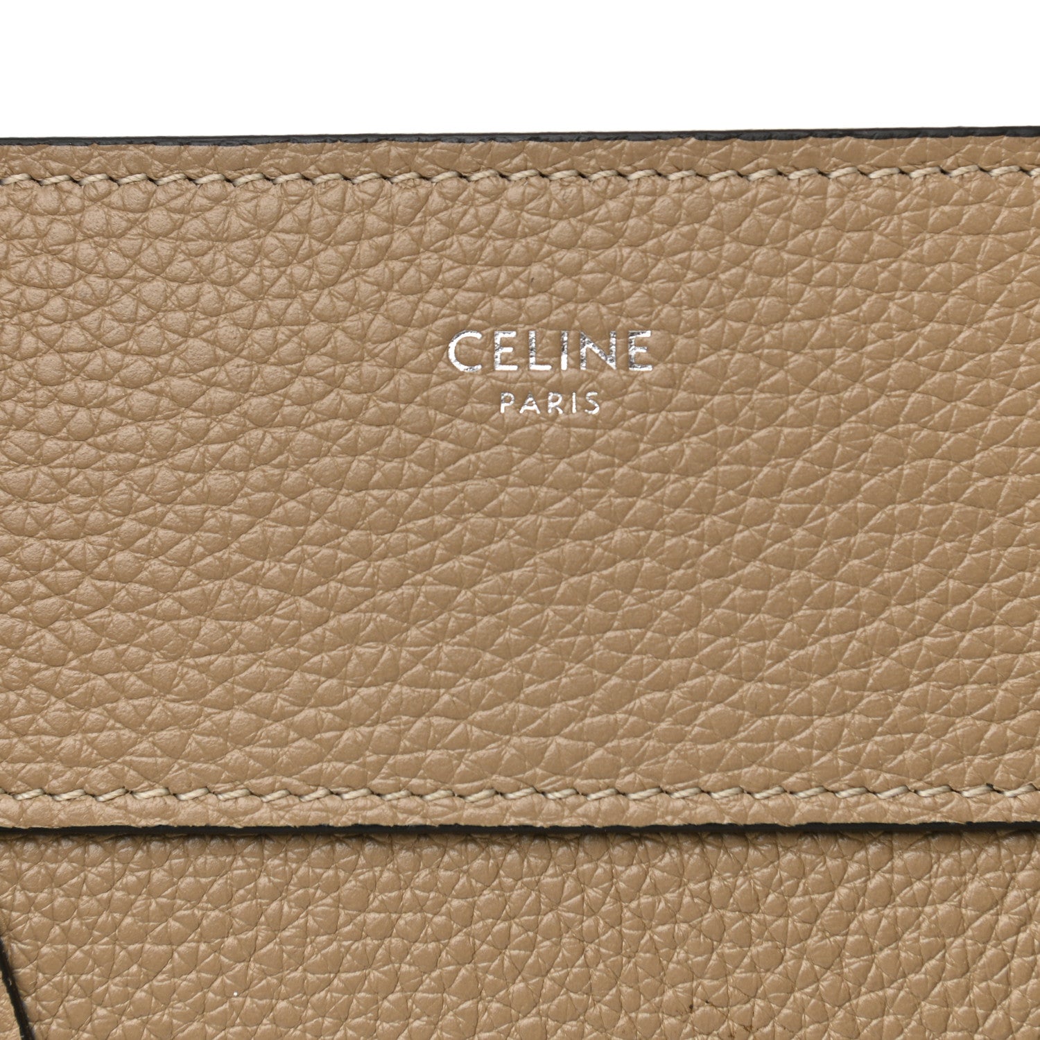 Celine Drummed Calfskin Mini Luggage Dune 6 of 17