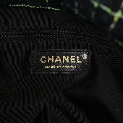 Chanel Tweed Woven Raffia Country Coco Hobo 6 of 10