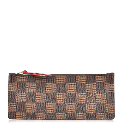 Louis Vuitton Damier Ebene Felicie Chain Wallet Zippered Insert 1 of 6