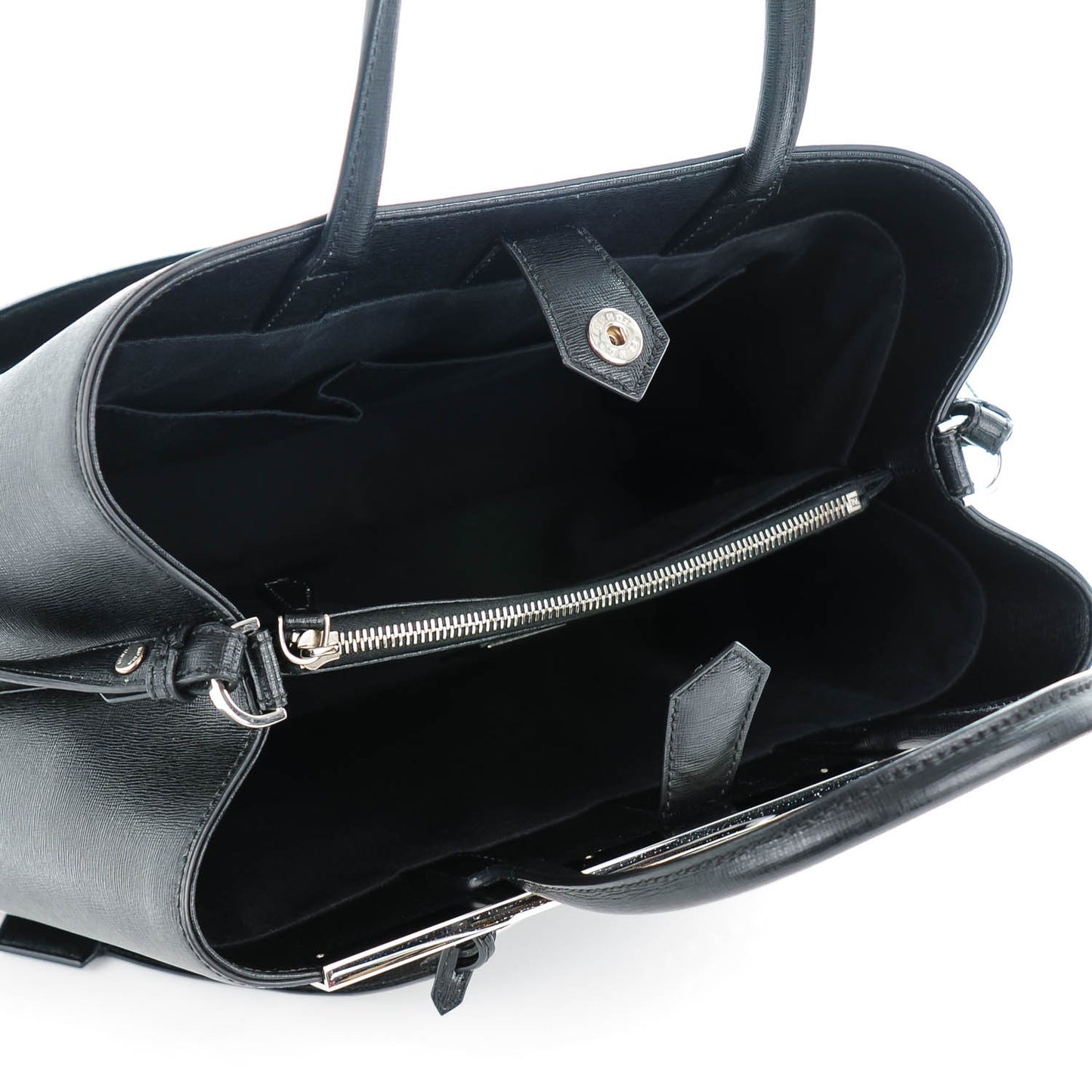 Vitello Elite Studded Monster Medium 2Jours Tote Black
