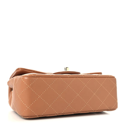 Chanel Lambskin Quilted Mini Rectangular Flap Brown 4 of 11