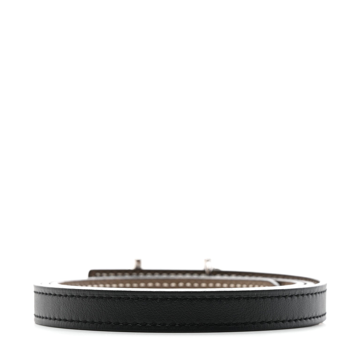Hermes Swift Epsom 13mm Gamma Belt 75 30 Black Etoupe 2 of 6
