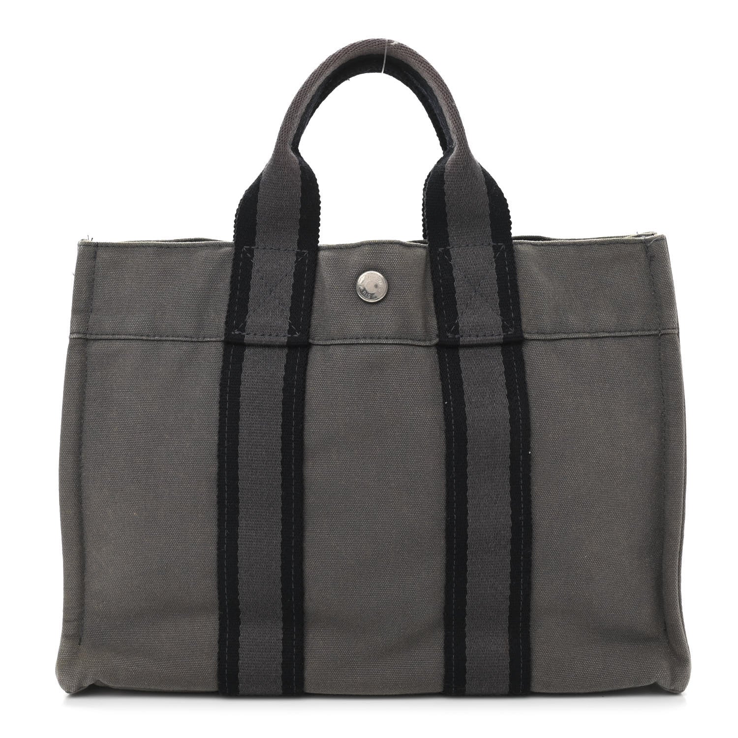 Hermes Canvas Fourre Tout PM Grey 1 of 9