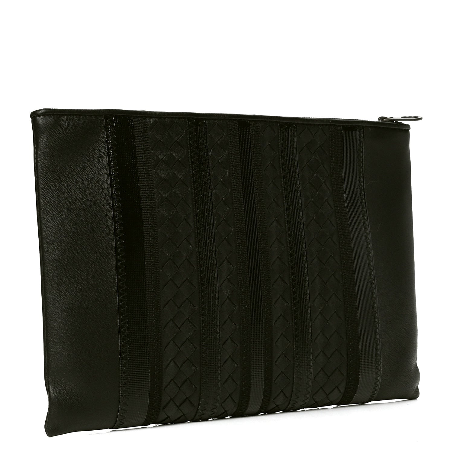 Bottega Veneta Nappa Intrecciato Zip Pouch Black 2 of 4
