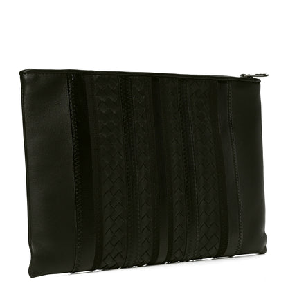 Bottega Veneta Nappa Intrecciato Zip Pouch Black 2 of 4