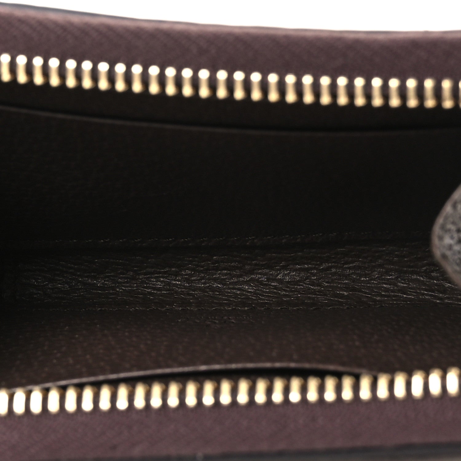 Gucci GG Supreme Monogram Textured Dollar Calfskin Web Ophidia Zip Around Card Case Wallet Beige Ebony New Acero 5 of 8