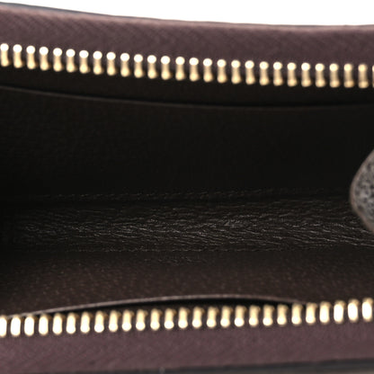 Gucci GG Supreme Monogram Textured Dollar Calfskin Web Ophidia Zip Around Card Case Wallet Beige Ebony New Acero 5 of 8