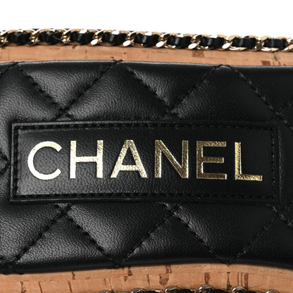Chanel Lambskin Quilted Chain CC Sandals 39 White 9 of 10