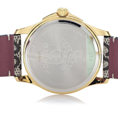 Gucci Stainless Steel Canvas 38mm G-Timeless Supreme GG Blooms Quartz Watch Brown 5 of 7