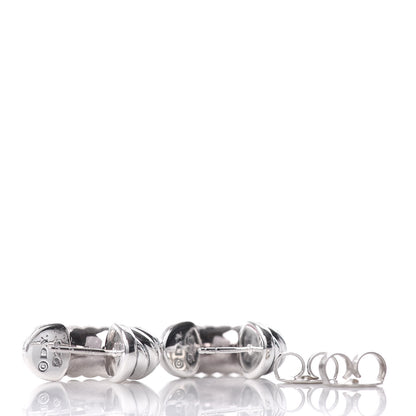 David Yurman Sterling Silver Sculpted Cable Classics Hoop Earrings 3 of 4