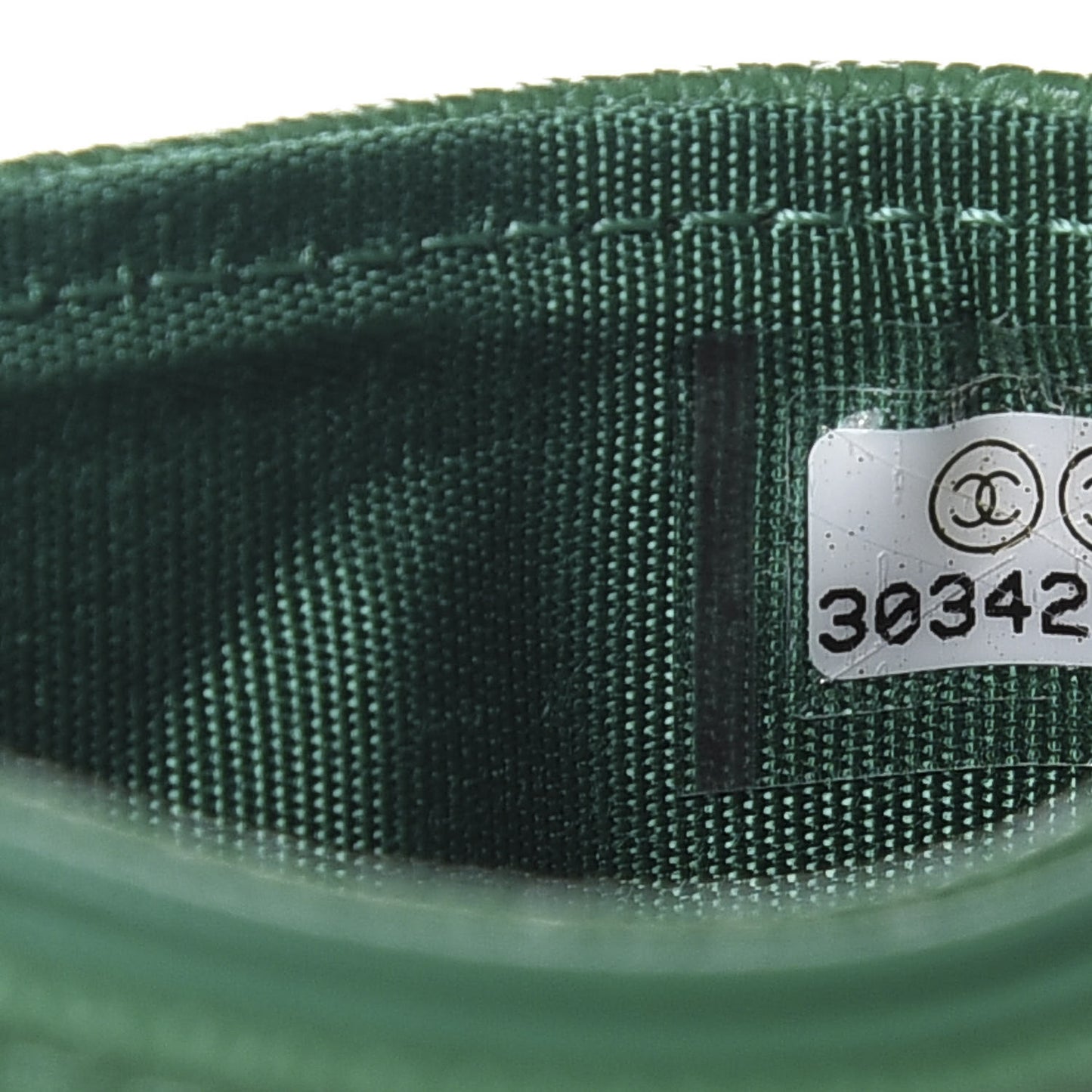 Caviar Quilted Boy Card Holder Green