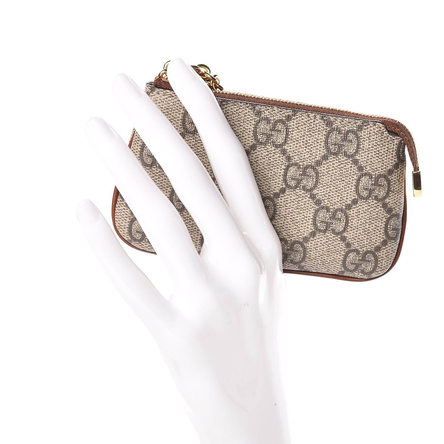 Gucci GG Supreme Monogram Key Case Brown 2 of 8
