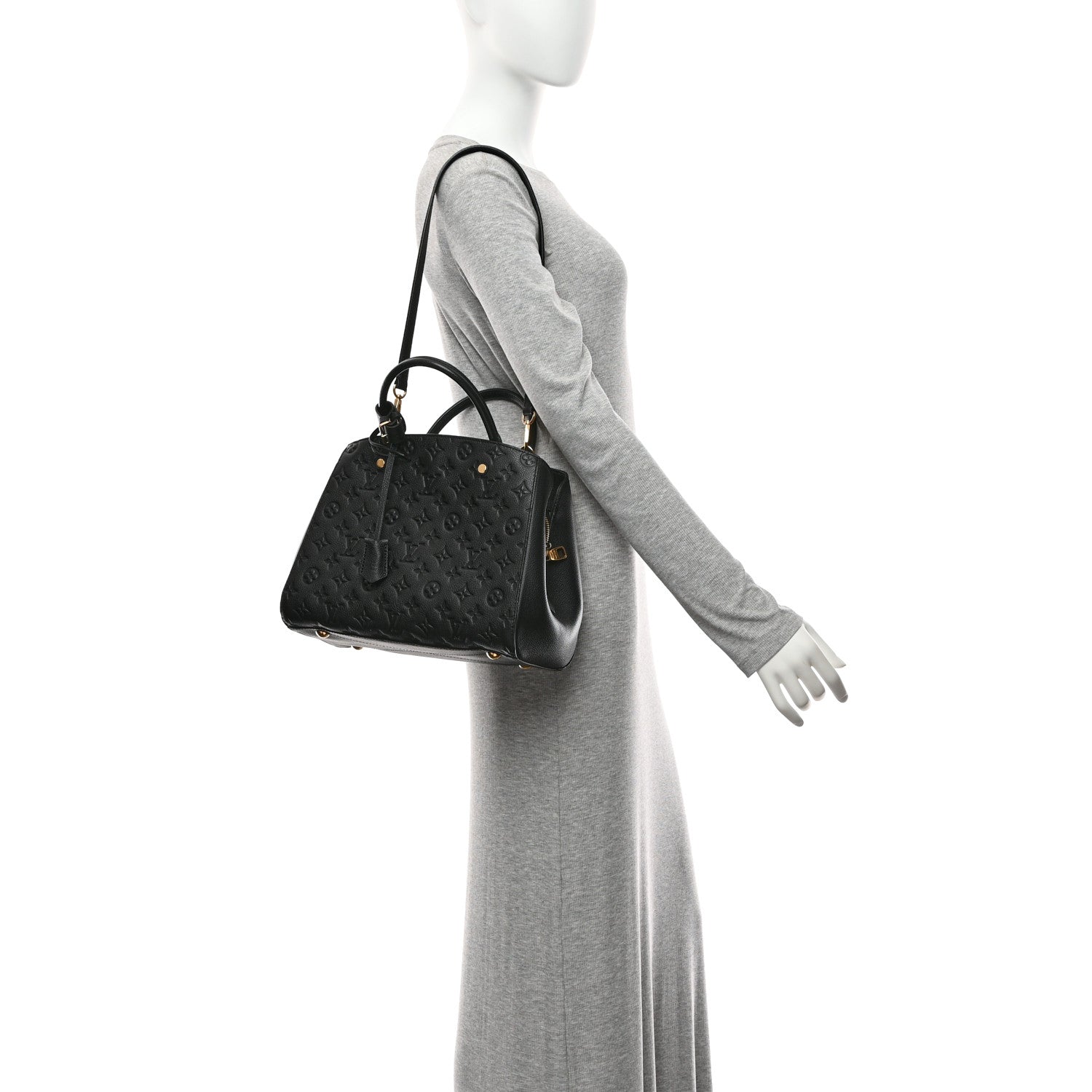 Louis Vuitton Empreinte Montaigne MM Black 2 of 9