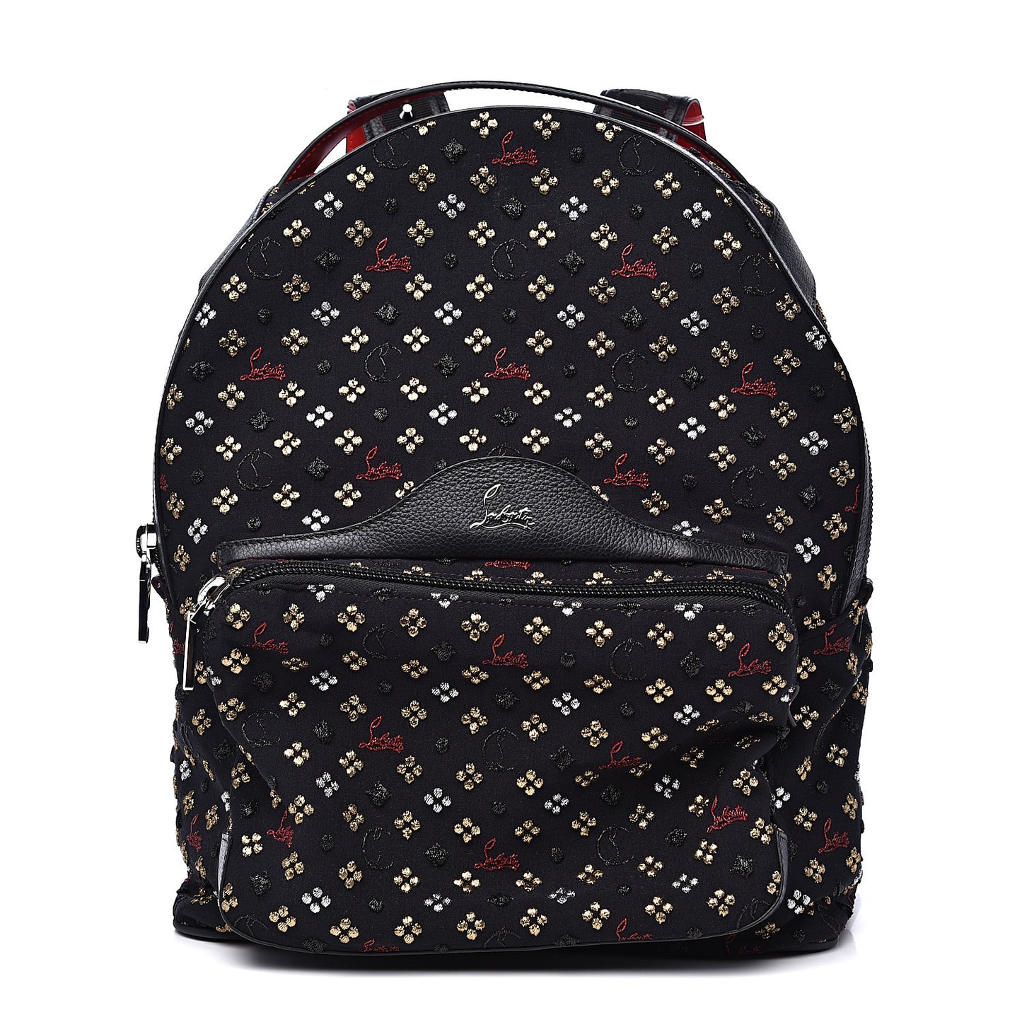Jacquard Canvas Backloubi Backpack Black