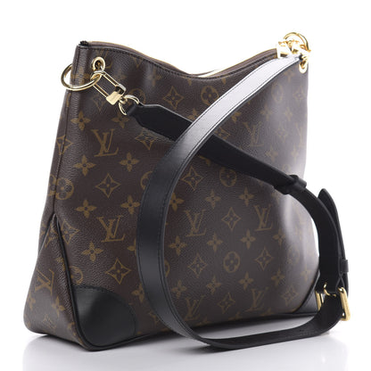 Louis Vuitton Monogram Odeon MM Black 3 of 10