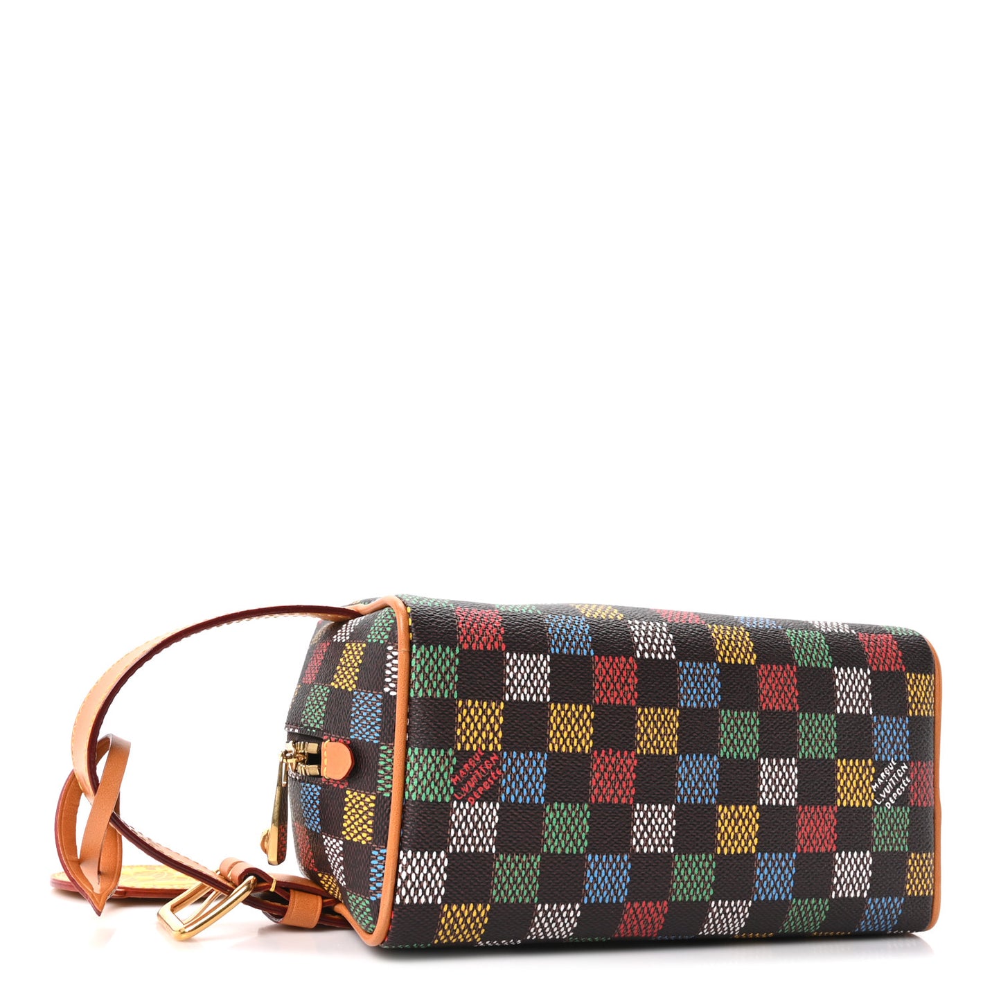 LV Vers Damier Ebene Locker Dopp Kit Toilet Pouch Multicolor