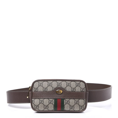 Gucci GG Supreme Monogram Ophidia Belted iPhone Case 85 34 Dark Brown 1 of 8