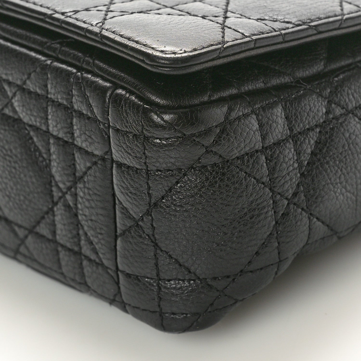 Christian Dior Calfskin Cannage Small Caro Bag Black 10 of 10