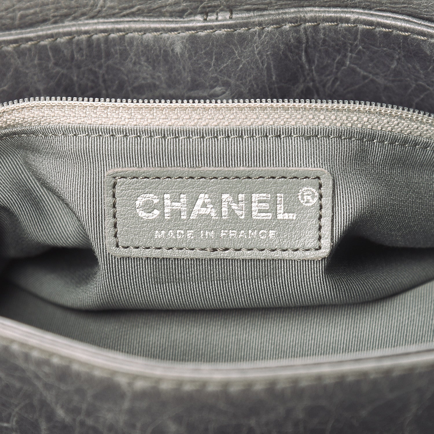Chanel Shiny Lambskin Quilted Medium Trianon Messenger Flap Gris Fonce 6 of 11