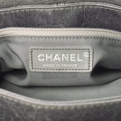 Chanel Shiny Lambskin Quilted Medium Trianon Messenger Flap Gris Fonce 6 of 11