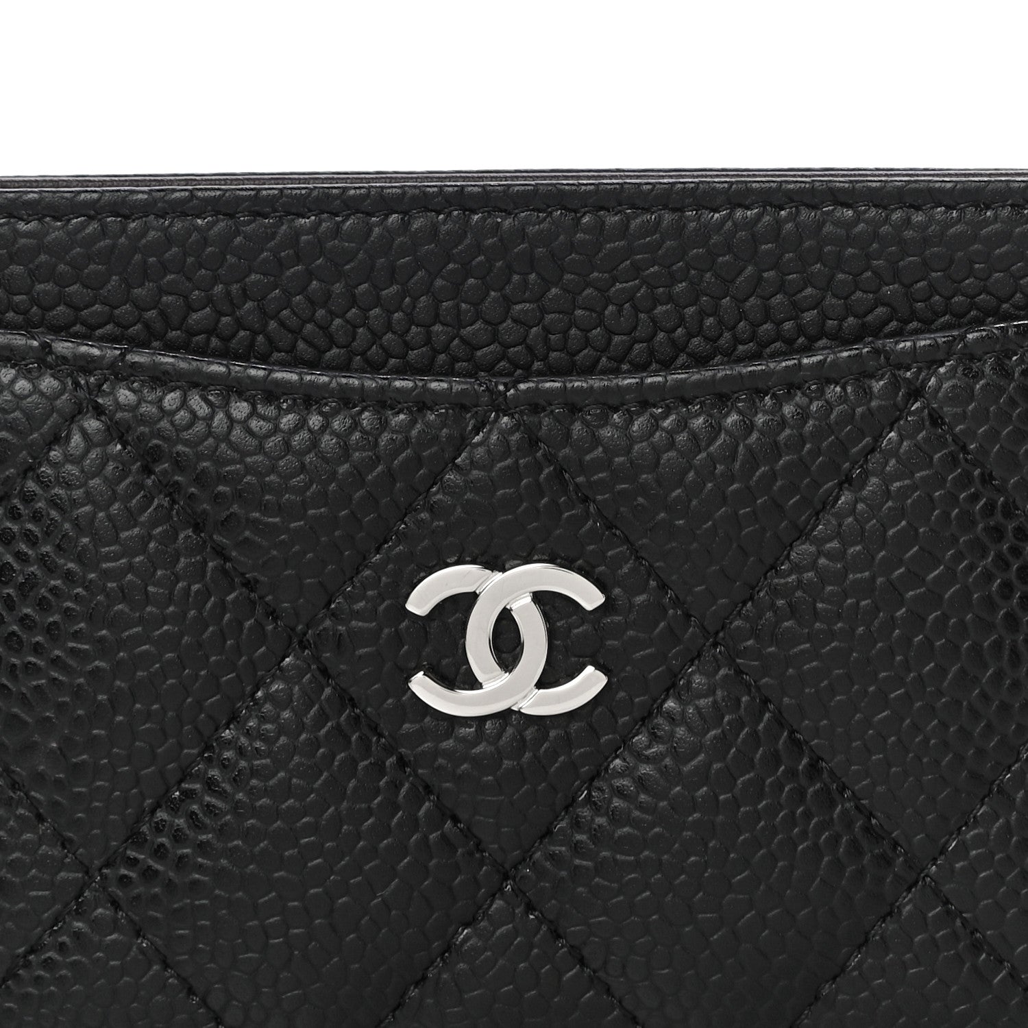 Chanel Caviar Quilted Card Holder Black 9 of 12