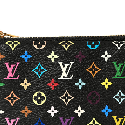 Louis Vuitton Monogram Multicolor Key Pouch Black Grenade 8 of 9