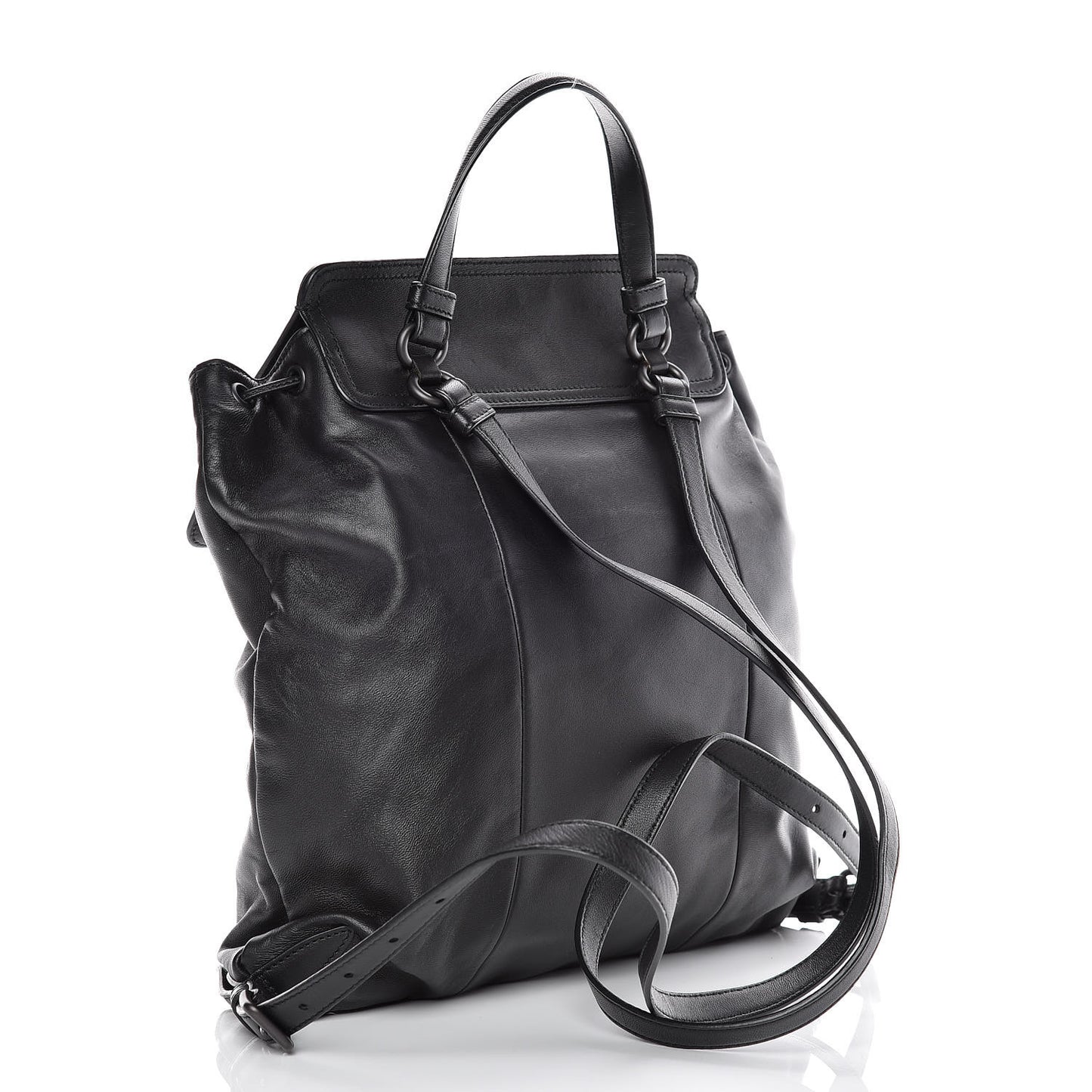 Nappa Intrecciato Backpack Black