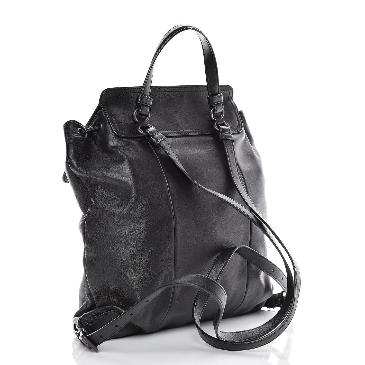 Bottega Veneta Nappa Intrecciato Backpack Black 3 of 11