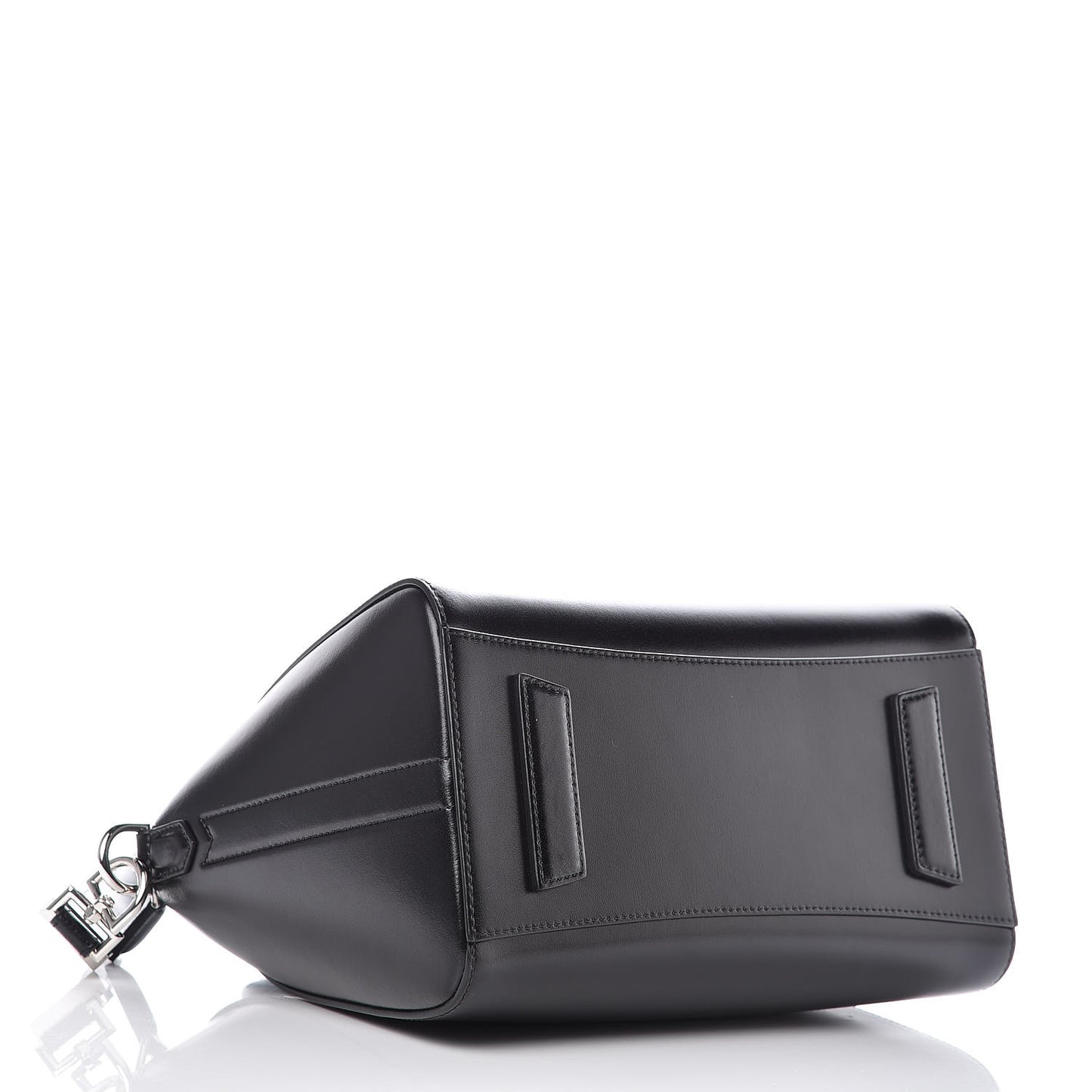 Shiny Lord Calfskin Small Antigona Black