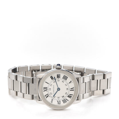 Cartier Stainless Steel 29mm Ronde Solo Quartz Watch 2 of 5
