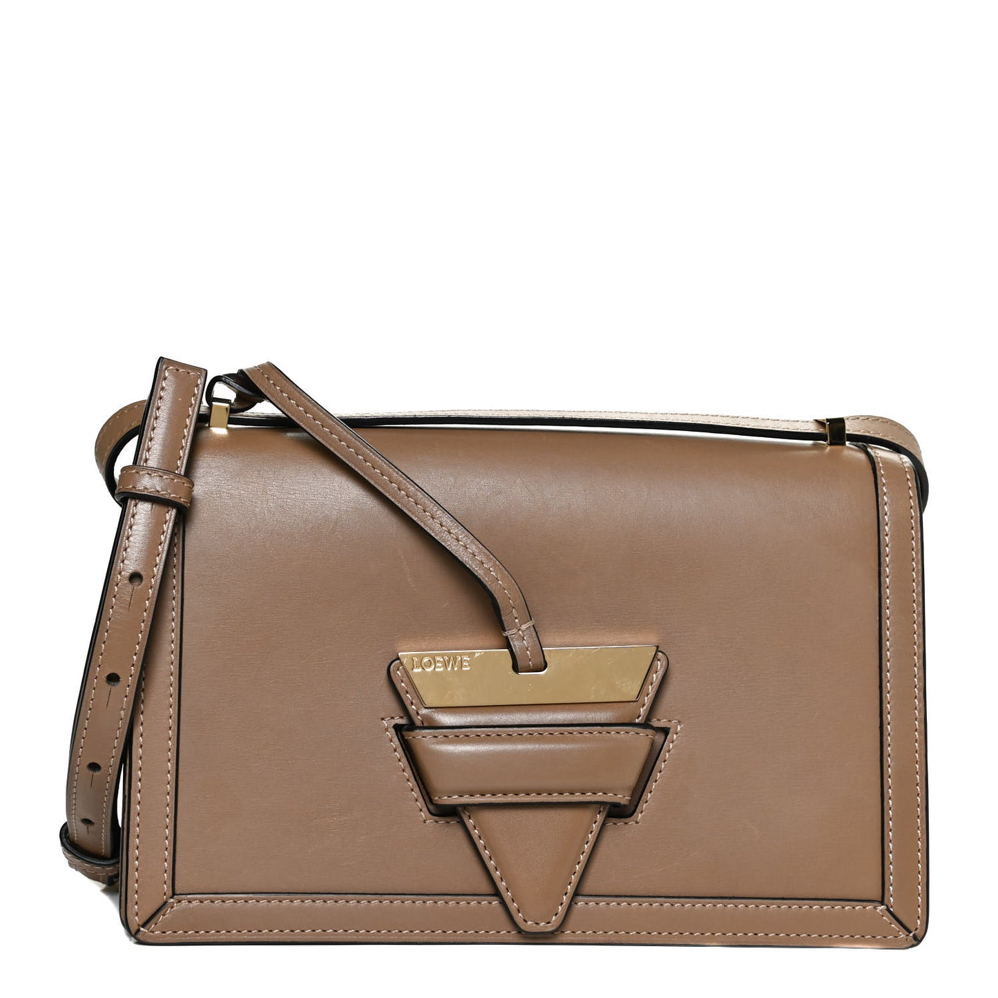 Calfskin Medium Barcelona Shoulder Bag Mink