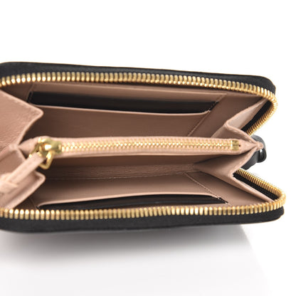Chloe Lambskin Alphabet Zip Around Compact Wallet Black 5 of 9