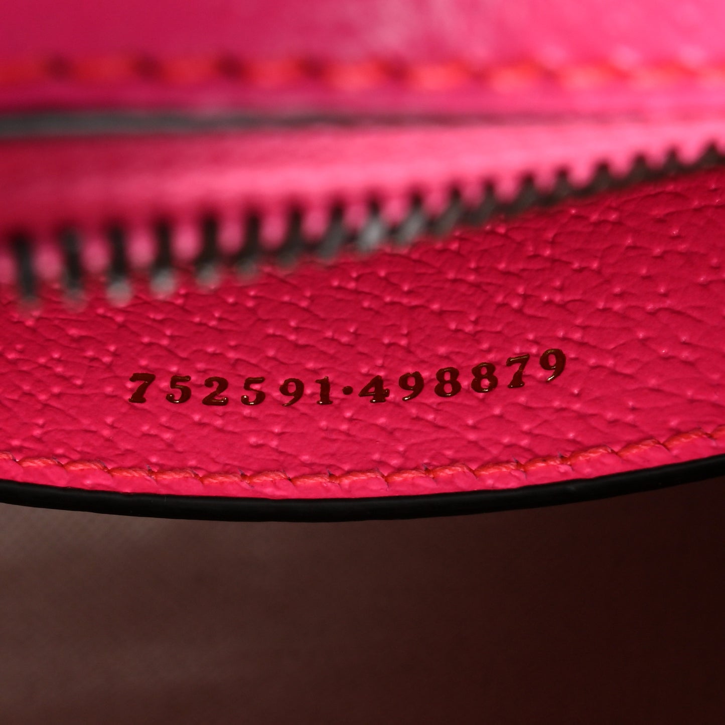GG Supreme Monogram Textured Dollar Calfskin Web Ophidia Small Crossbody Bag Beige Ebony Fuchsia