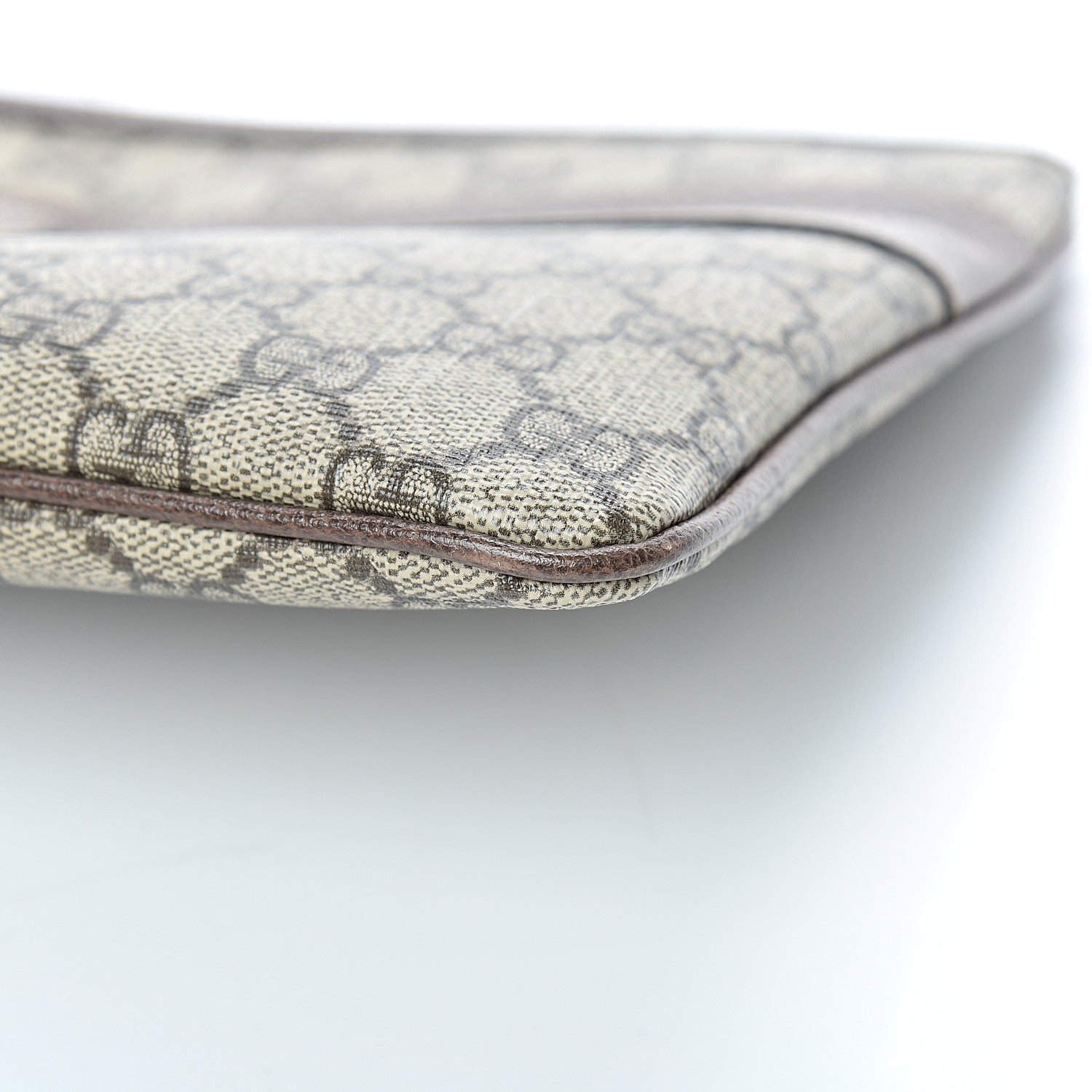 Gucci GG Supreme Monogram Large Ophidia Pouch Clutch Brown 8 of 9