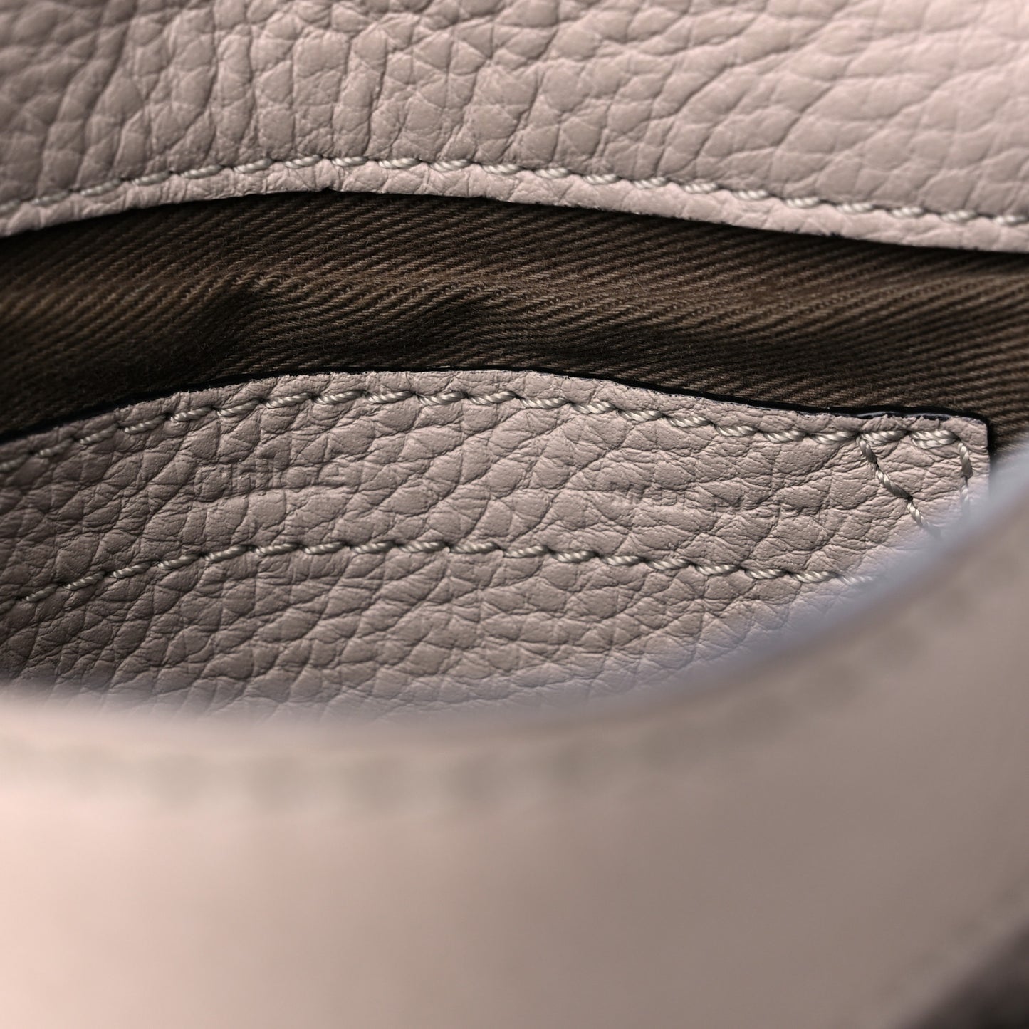 Calfskin Mini Marcie Round Crossbody Bag Pastel Grey