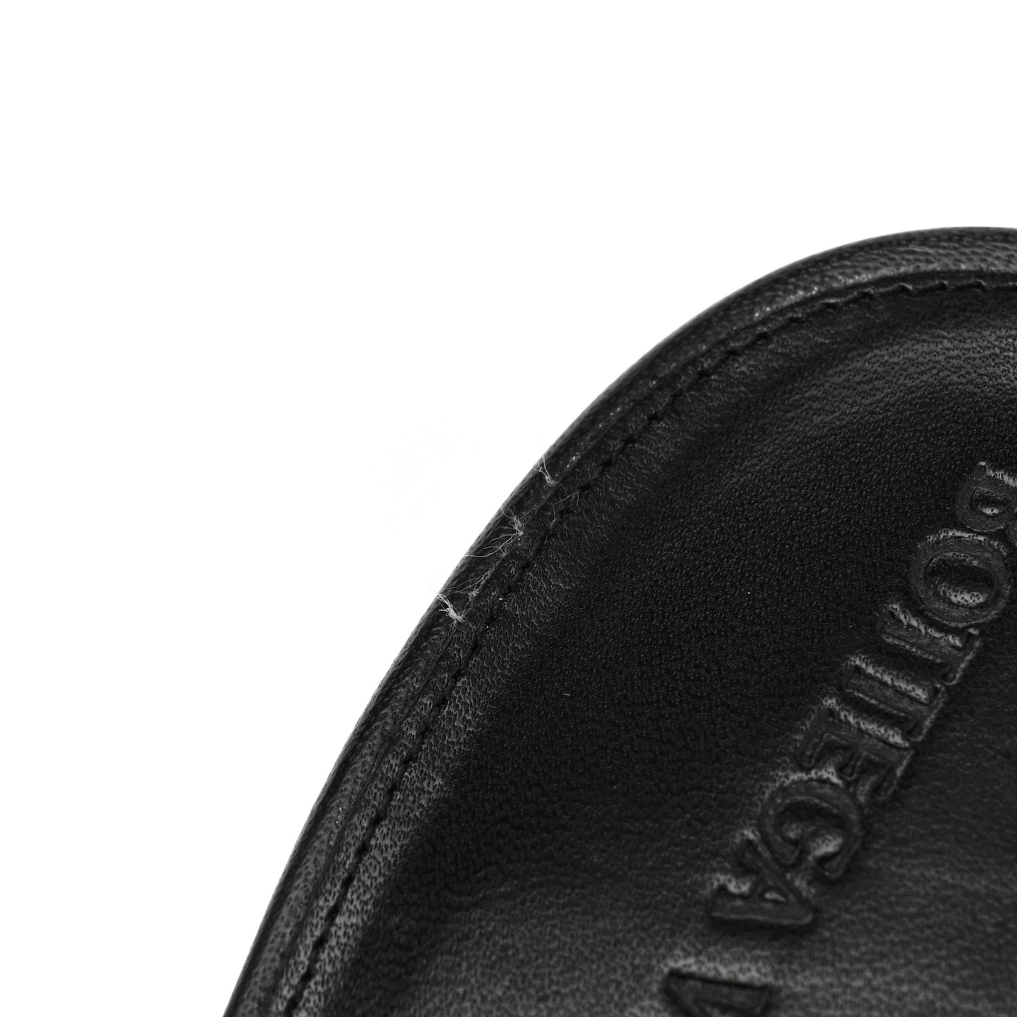 Nappa Quilted Rubber Lido Mule Sandals 35.5 Black