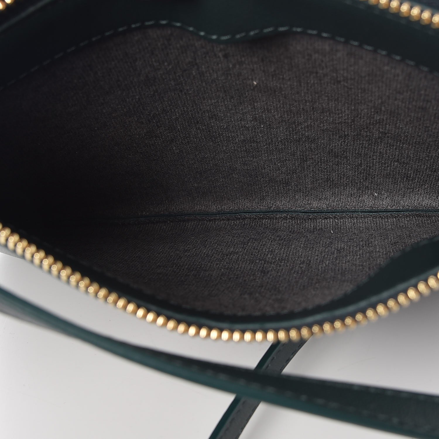 Celine Lambskin Small Trio Crossbody Bag Dark Green 7 of 10