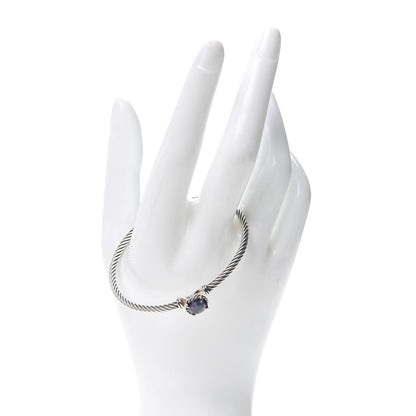 David Yurman Sterling Silver Black Orchid 3mm Chatelaine Bracelet 2 of 4