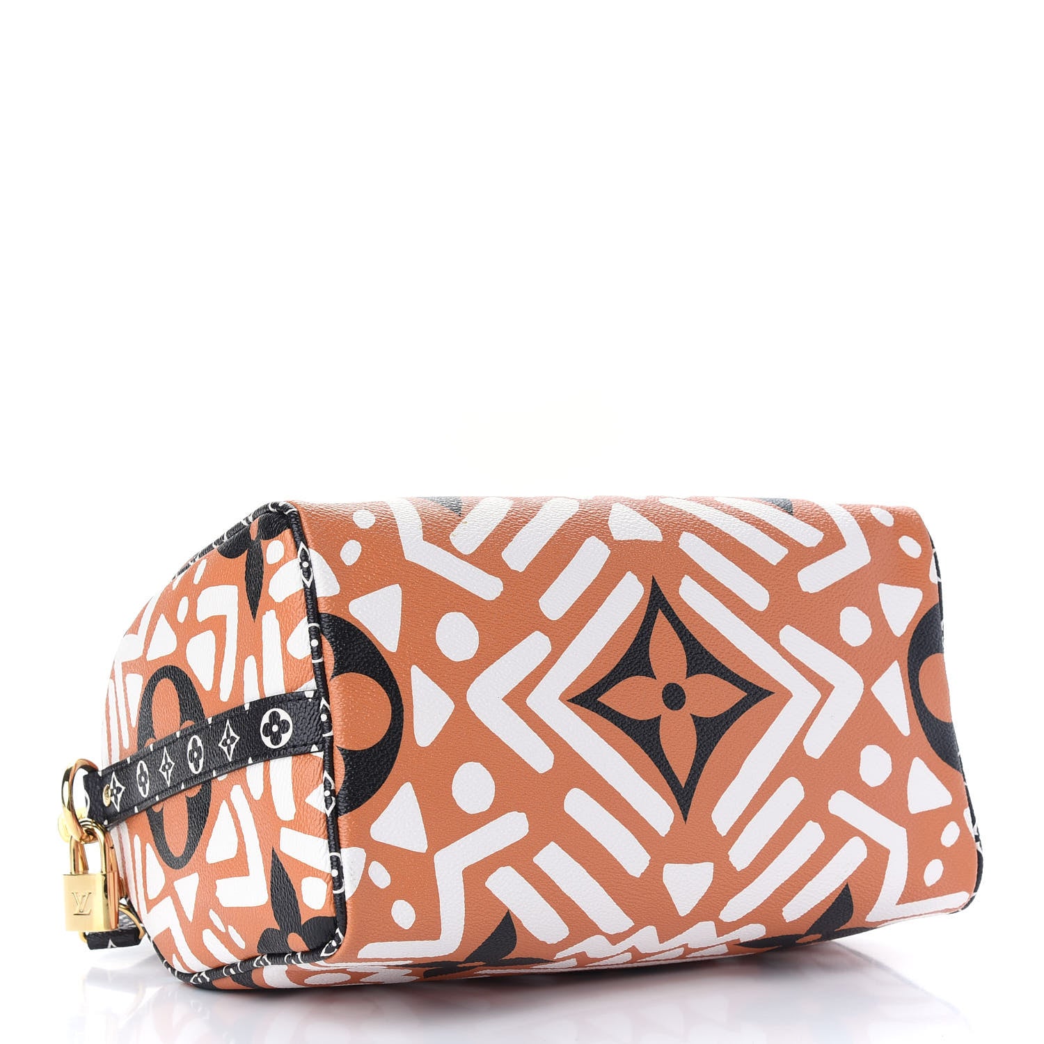 Louis Vuitton Monogram Giant Crafty Speedy Bandouliere 25 Creme Caramel 4 of 8